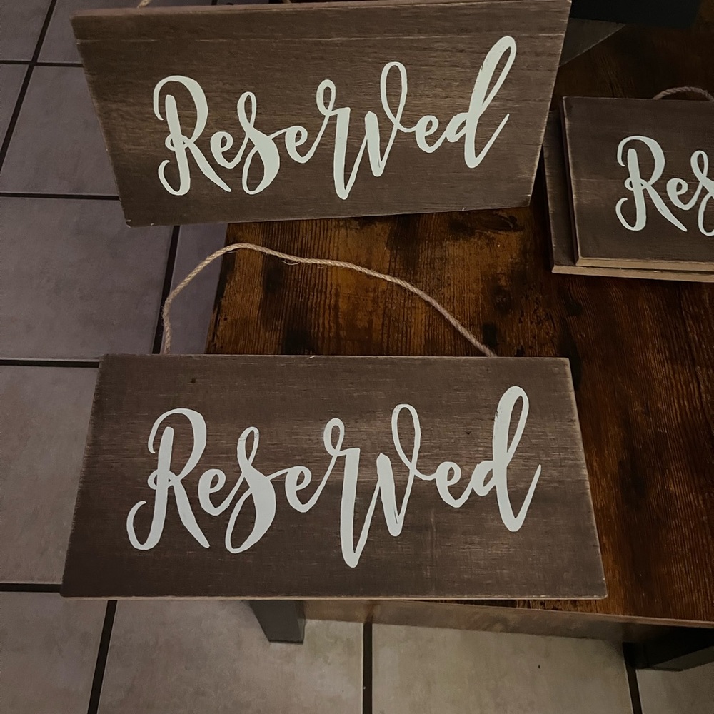 Reserved signs